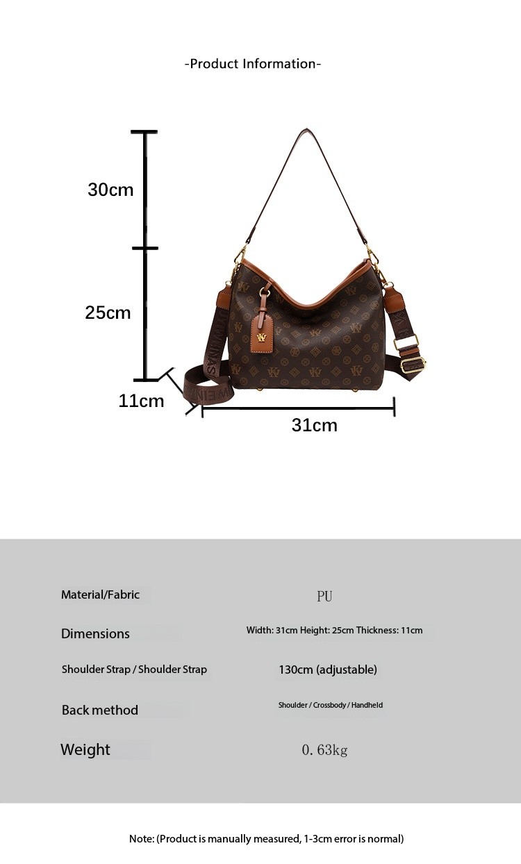 Lacel Urwebin Bags Women's Shoulder 2024 New Fashion Tote Simple Underarm Casual Bucket Bag
