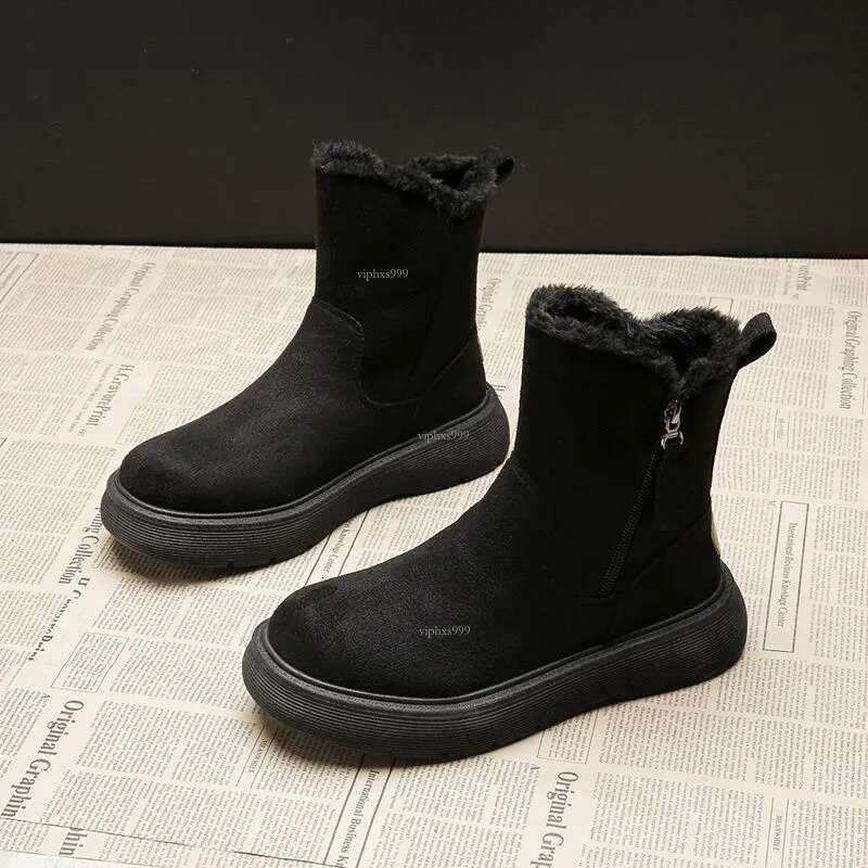 New Free Shipping Designer Shoes Snow Boots For Women 2025 Winter Fur Integrated Warm And Plush Thick Boots Anti Slip Cotton Shoes