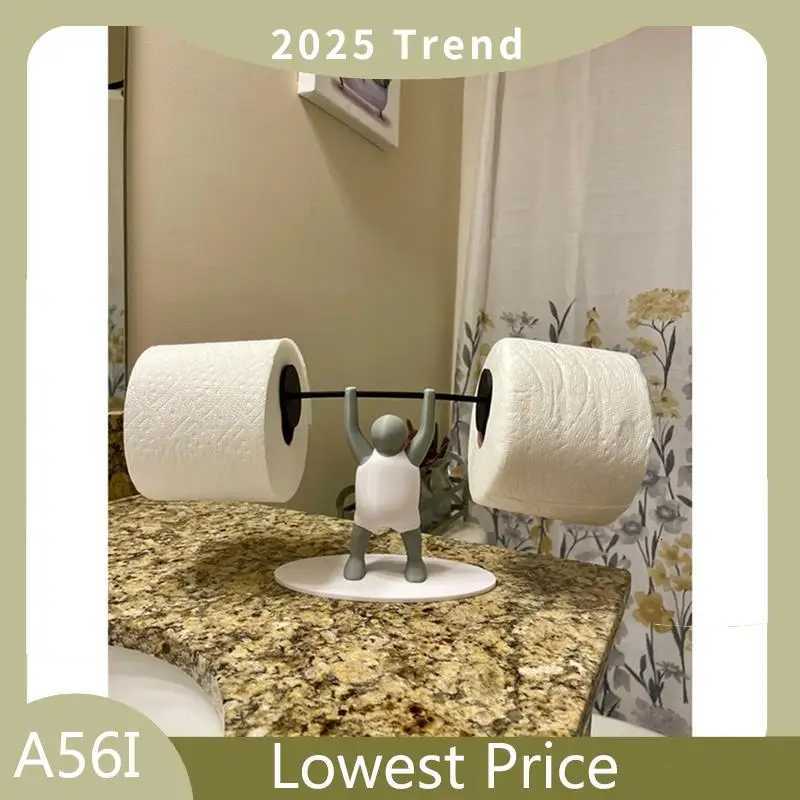 ABDD Fitness Weightlifting Man Toilet Paper Holder Intere Bathro Decoration 3D Printed Paper Holder Y251112