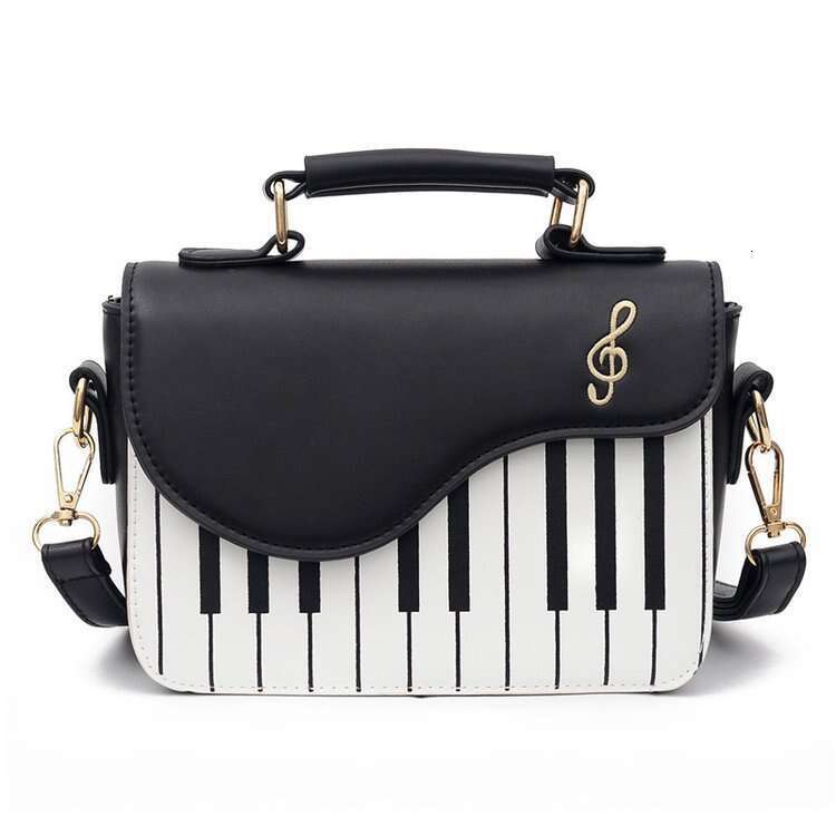 Printed piano small square color matching versatile fashion shoulder diagonal cross personalized hand-held women's bag
