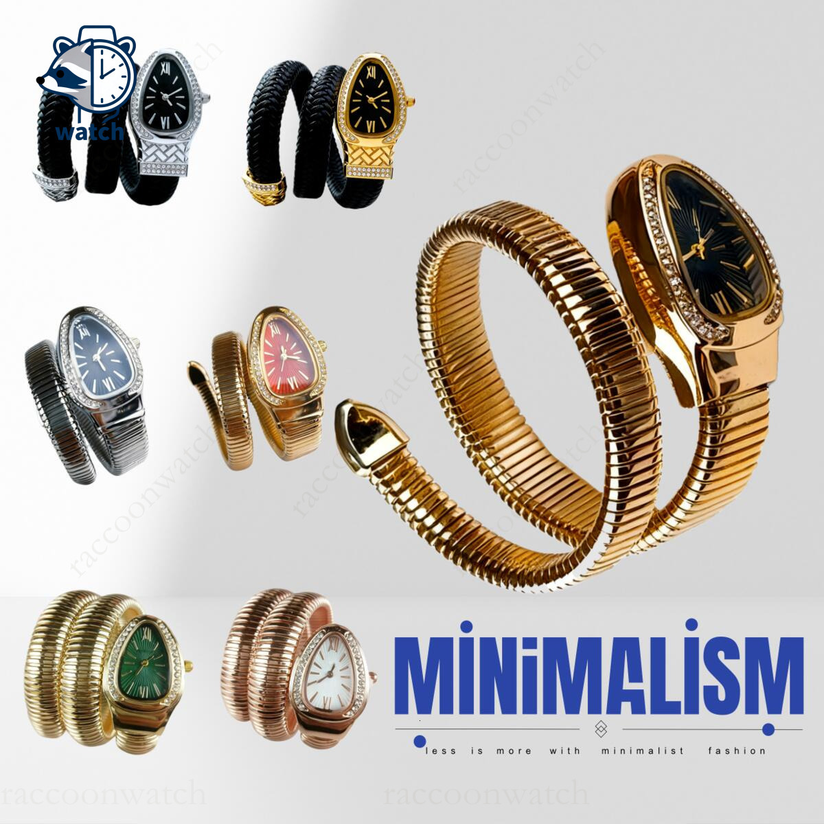 Bulgarii watch Luxury Serpentine Watch Womens Bulgarii Watch Snake Watch Super Clonepersonality Same Snake Shaped Watch Personality Fashion luxury 04