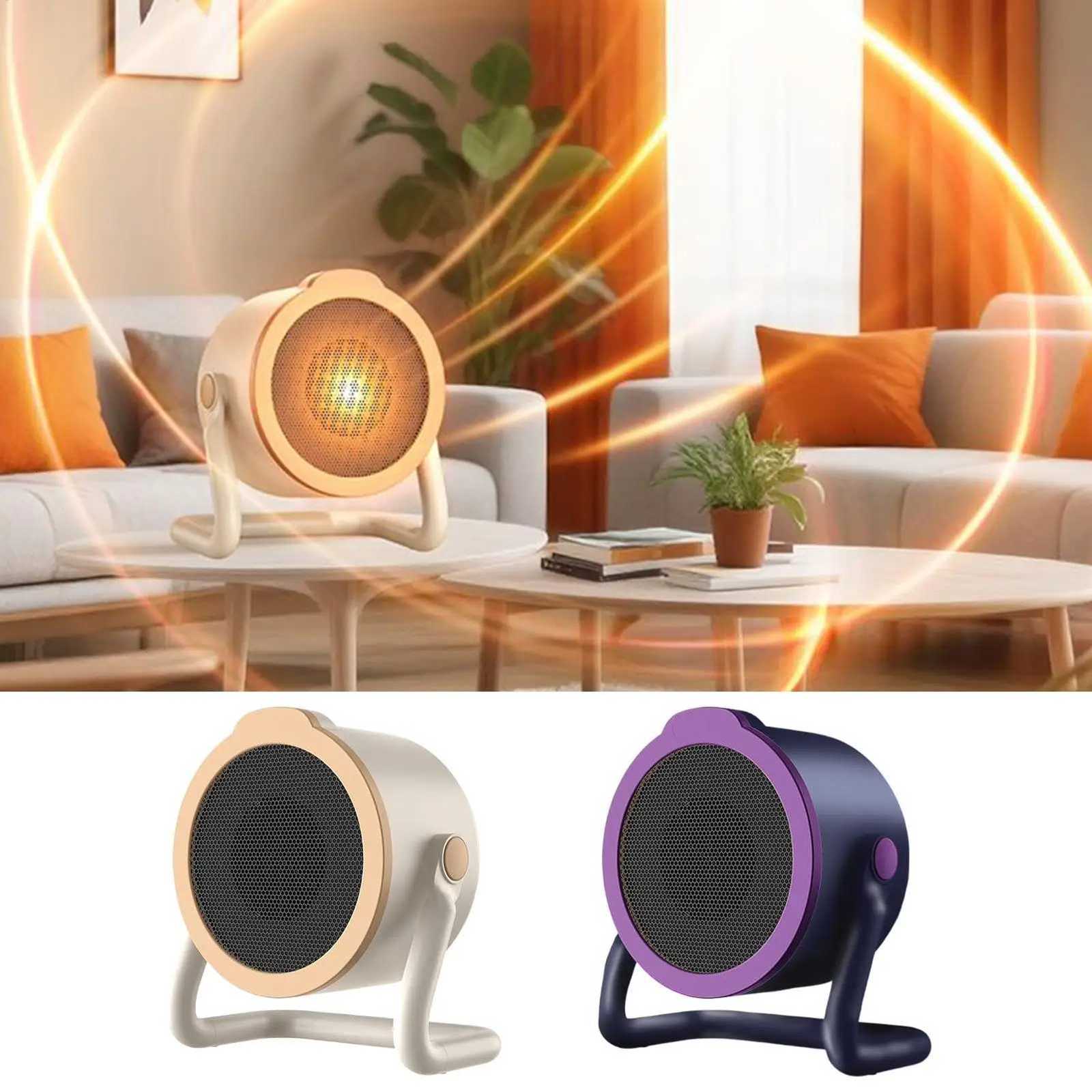 500W Portable Space Heater 2-Mode Fast Heating Desk Warmer For Dorm Outdoor Living Room Camping Desktop RV Study Work Travel Y251113