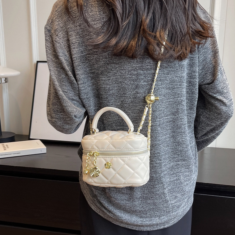 2025S Designer Handbag For Spring Summer New Style Dia Grid Chain Crossbody Women S Fashionable And Stylish Mini Box Bag
