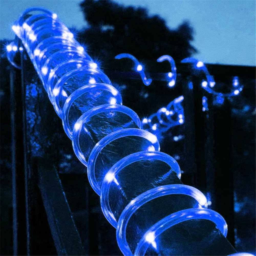 Outdoor Solar Tube Rope Led Light Garden Christmas Decoration Fairy String Light 32m/22M/12M/7M Outdoor Wedding Party Led Lamp M251113