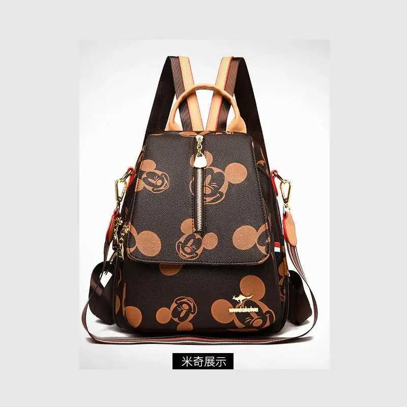 Disney 2025 New Mickey Womens Backpack with High Quality Large Capacity Multi functional and High end Storage for WomenXJ250412