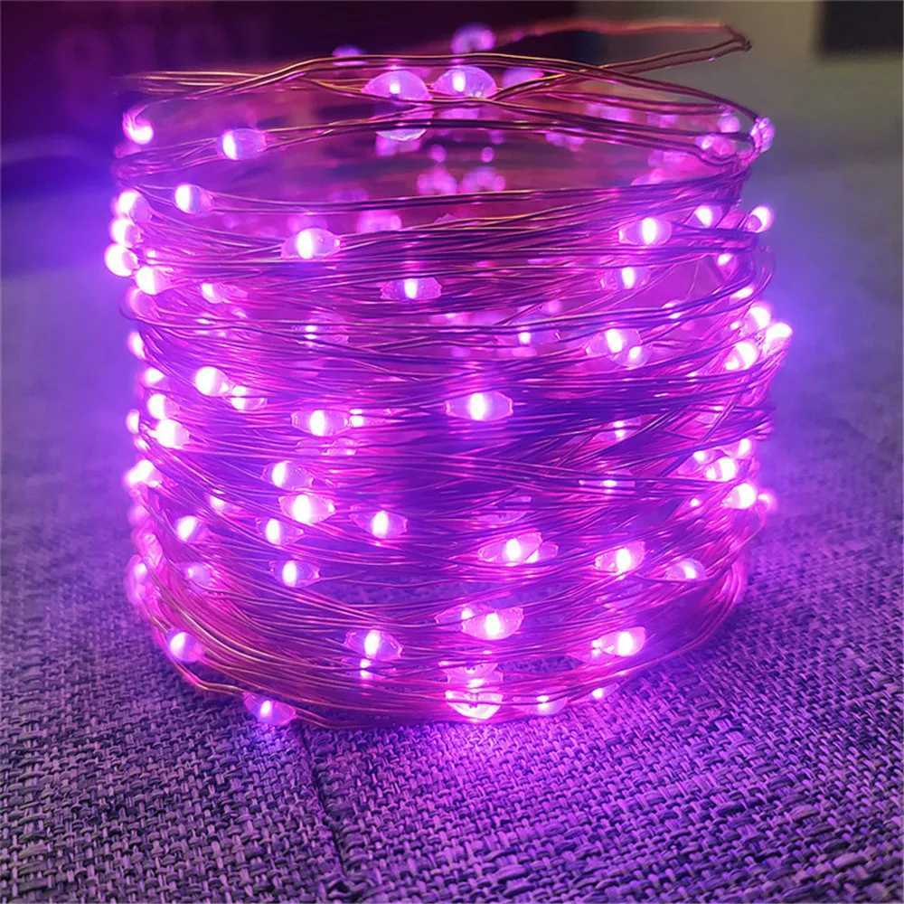 Outdoor LED Solar Fairy String Lights Waterproof Garden Decoration Garland 8Modes Copper Wire Light For Street Patio Christmas M251113