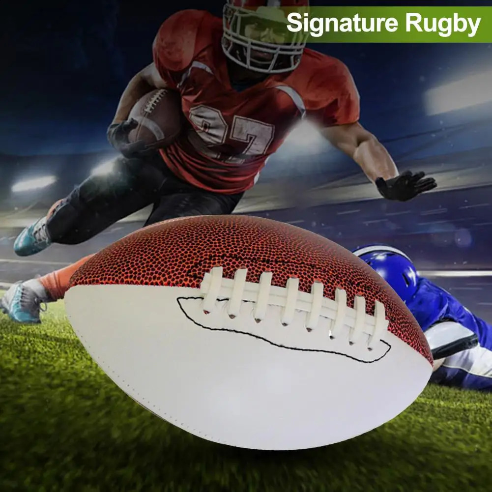 Diy Football Customized Size 9 American Football Trophy for Rugby Game Signature Football Gift with Brown White for Signatures 250410