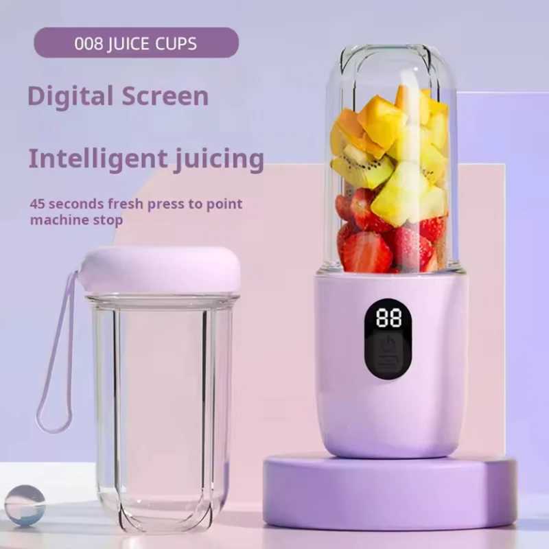 USB Rechargeable Portable Blender Cordless Mini Juicer Mixer for Smoothies Protein Shakes Travel Sports Bottle Juicer Cup C251113