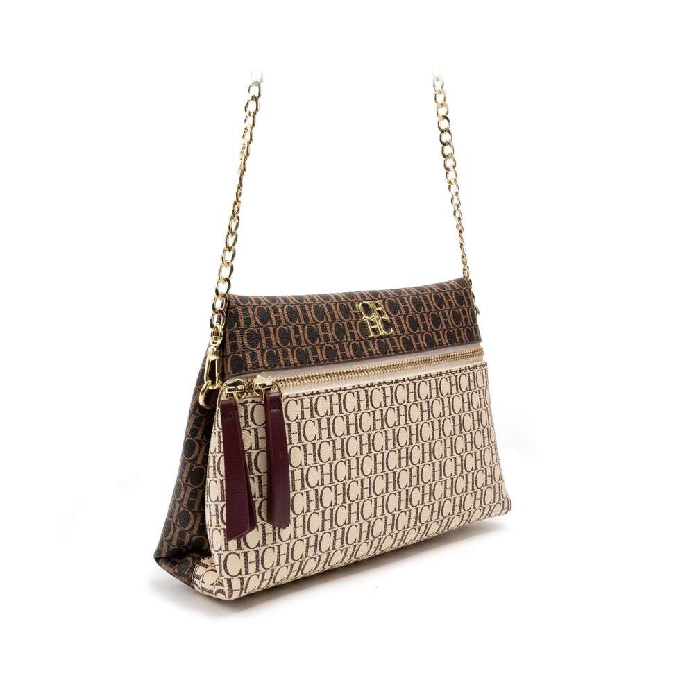 CHHC New High-End Square Metal Chain Single Shoulder Diagonal Cross Bag, Fashionable And Versatile Printed Bag