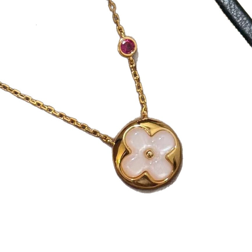 S925 Silver Four-leaf Clover Pendant Necklace Luxury Designer Jewelry For Women