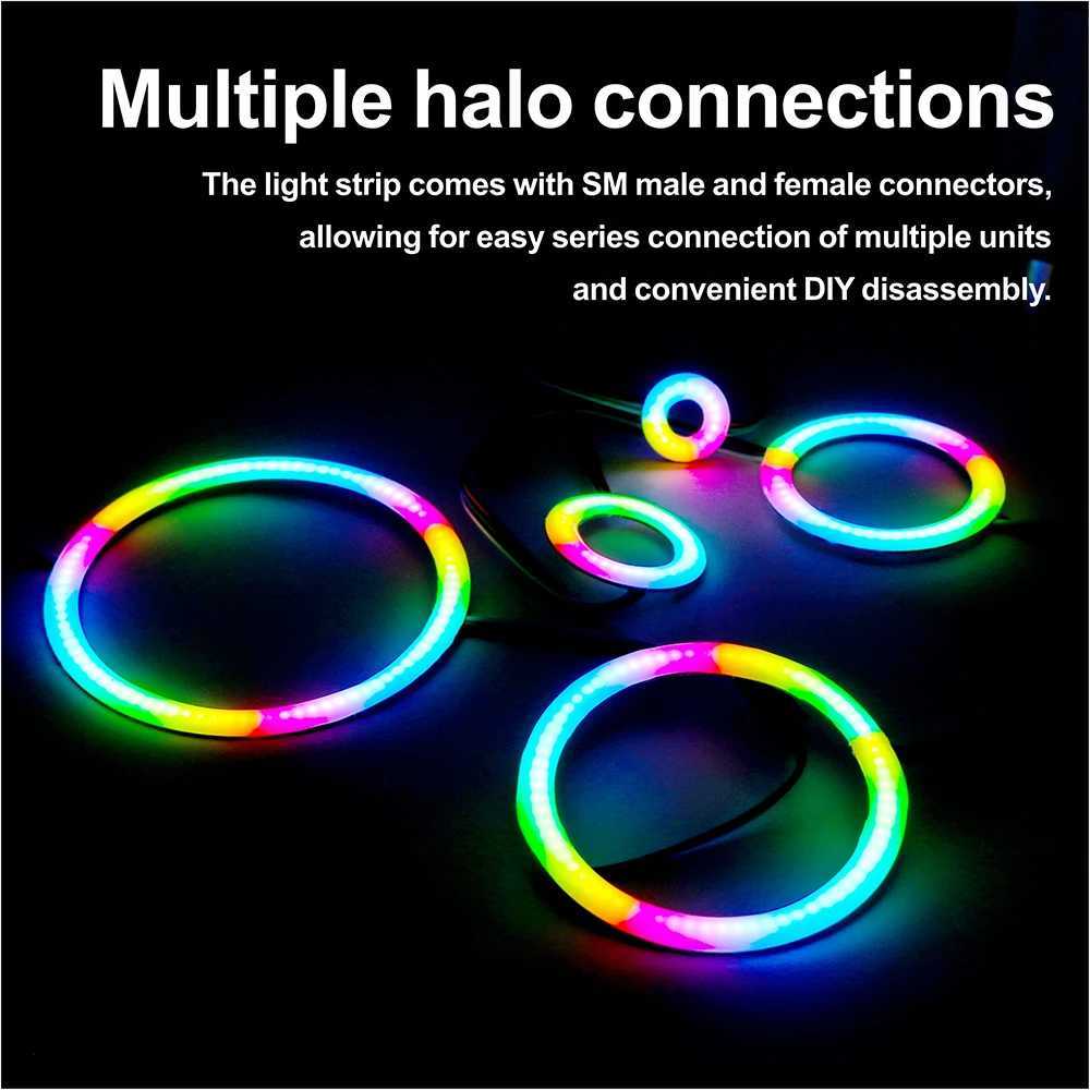 WS2812B LED Pixel Ring 18/36/54/72/90Leds Individually Addressable WS2811 Built-in IC Smart DC5V Rgb FCOB PCB W251112