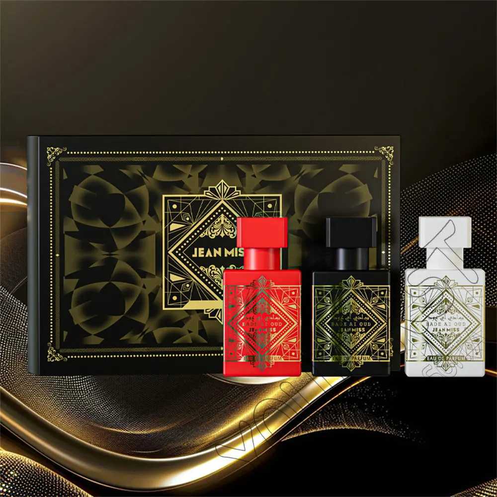 Unisex Dubai Perfumes Women 30ml 3Pcs Gift Set Cologne Men Lasting Fragrance Perfumes De Mujer Floral Woody Scent Parfums HommeT251113