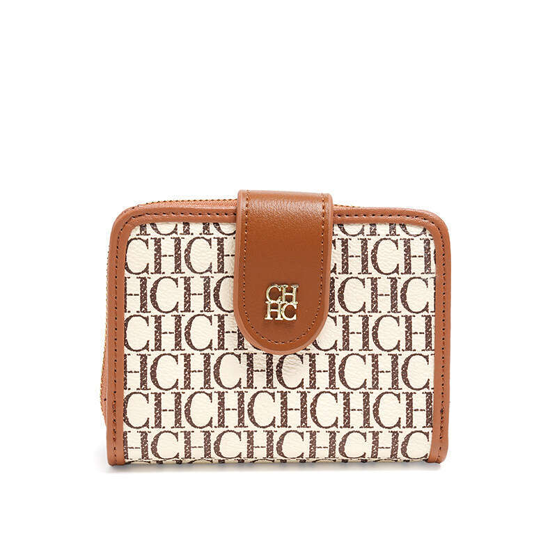 CHHC Women's Compact Card Bag Student Functional And Multi Slot Folding Short Zero Wallet