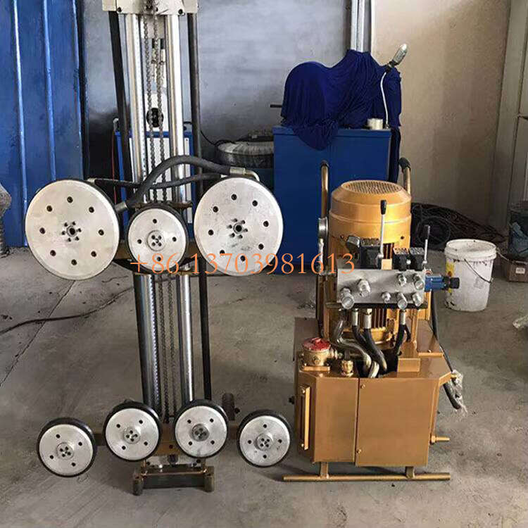 High Performance Oil Flow Rate 30-80L/min Diamond Wire Saw Machine for Concrete Wire Saw Equipment