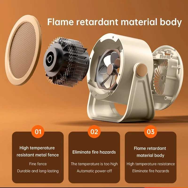 New Warm Air Blower Portable Desktop Hot Air Blower Mini Fan Stove Warm Heater Low Noise Energy Saving Heater Y251113