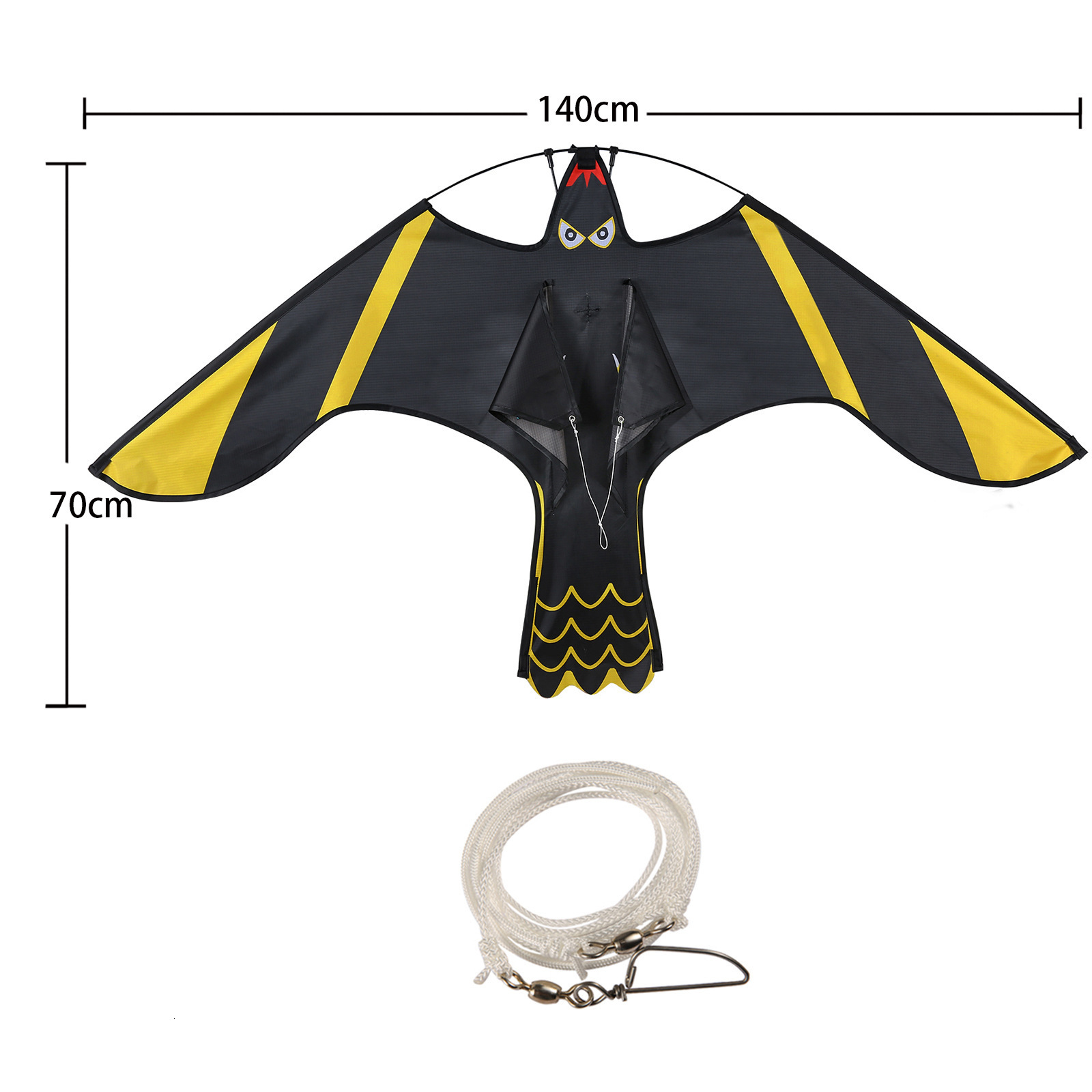 Outdoor toy 47 inch bird startled eagle kite suitable for gardensorchardsfarms 250321