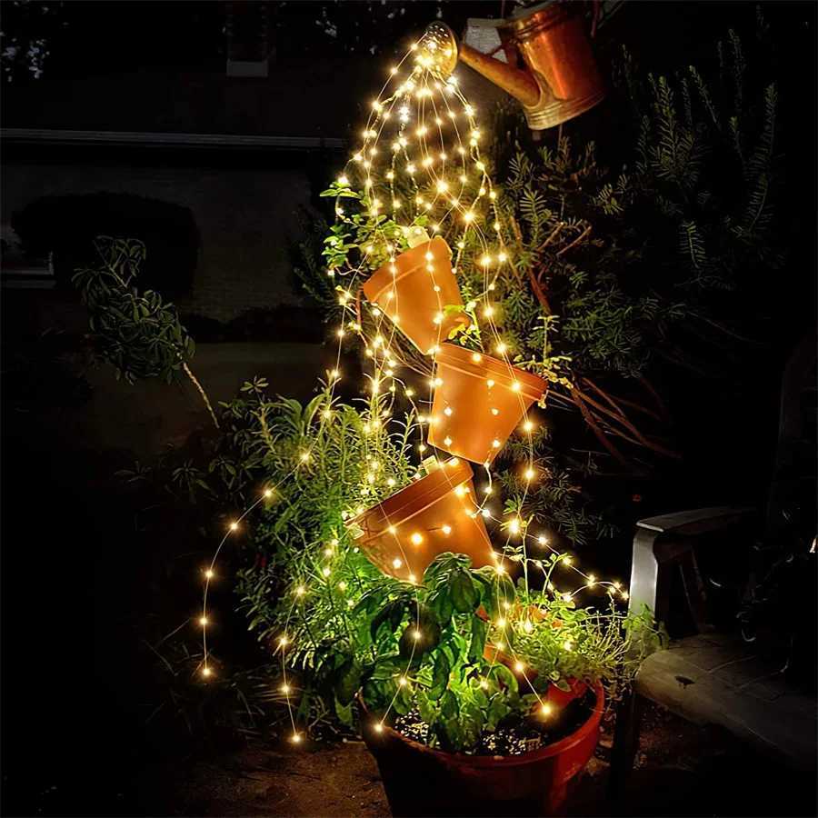New 100/200LED Copper Wire Tree Vine Waterfall String Lights DIY Christmas Garland Fairy Lights for Party Wedding Holiday Decor M251113