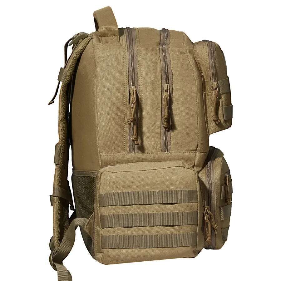 Tactical Range Backpack For 6 Pistols Brown Outdoor Gear Storage Bag