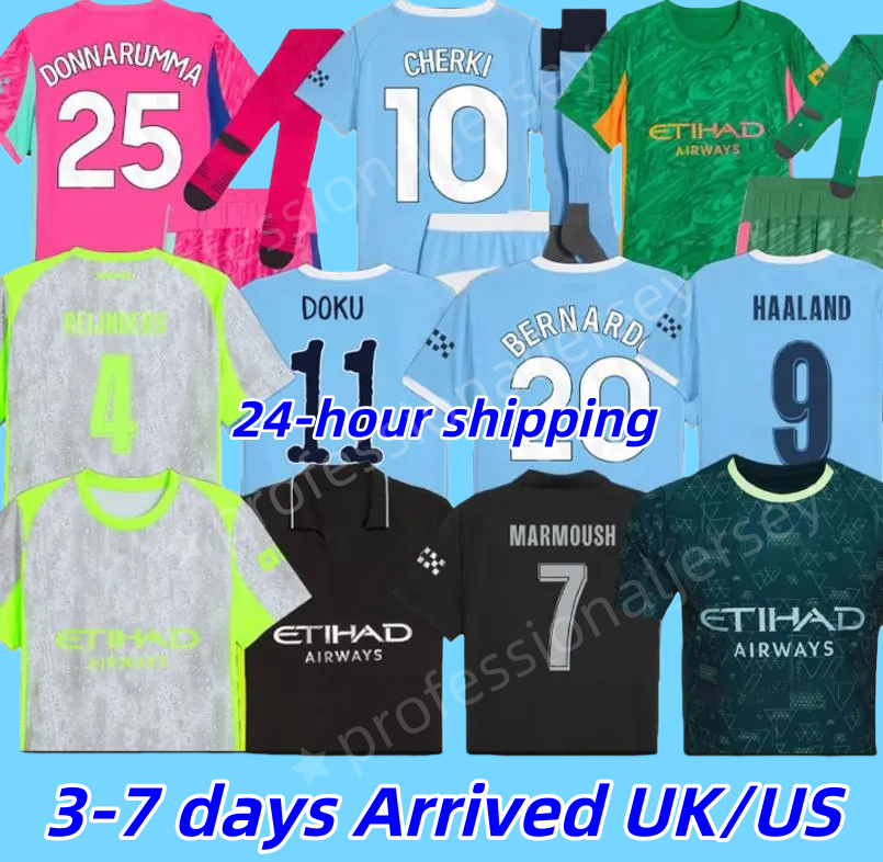 DOKU HAALAND 25 26 Ait-Nouri Marmoush SOCCER JERSEYS Reijnders CHERKI FODEN 2025 2026 RODRIGO mans Kovacic Matheus N ECHEVERRI football shirt Man city kids citis