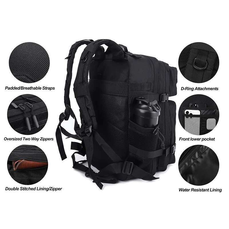 45L Meal Management Backpack For Men Women Tactical Adults Insulated Lunch Athletes Gym Bag Sports Daypacks With Bottle Holder