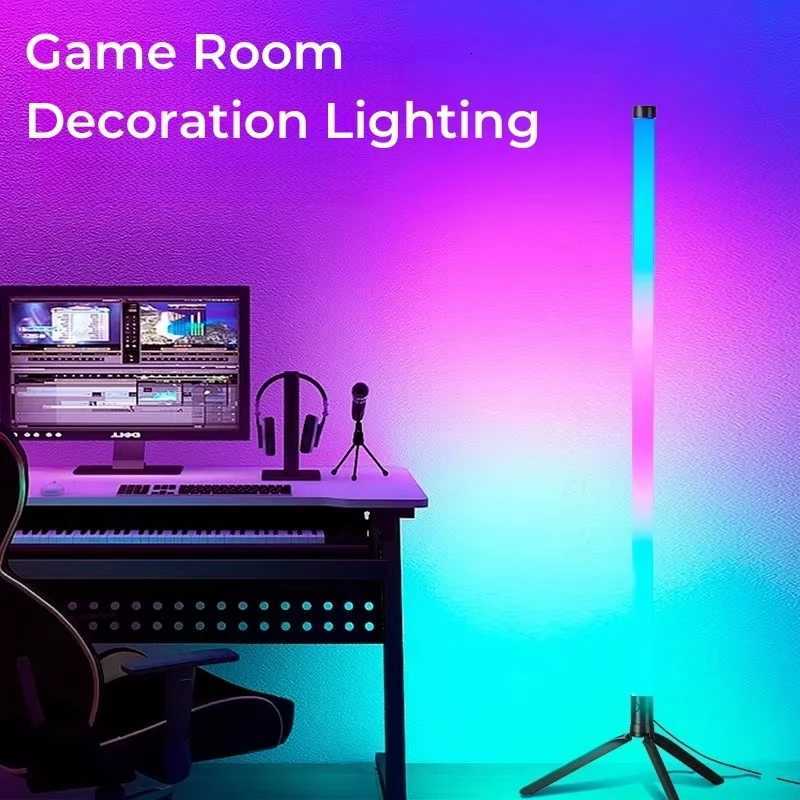 LED column floor lamp living room RGBWWCW used for room decoration USB power supply Nordic indoor atmosphere floor lamp W251112