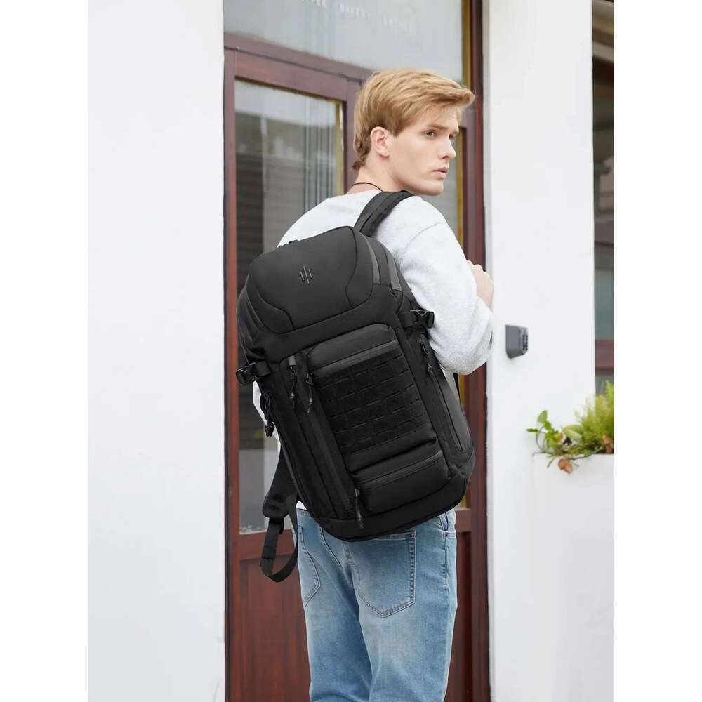 Ozuko Travel Laptop Large Capacity College Backpack Business Commute Bag Fit 17 Inch Laptops For Men