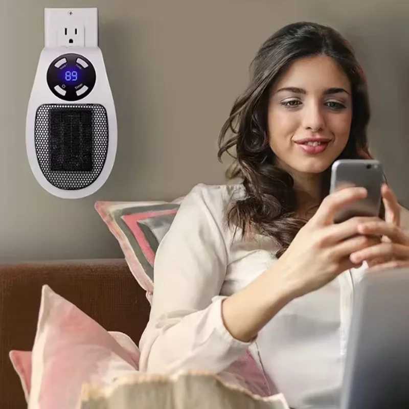 High quty Winter Electric Heater for Home Portable Convenient Wall Mounted Room Heating Warm Blower Warmer Machine Appliance Y251113