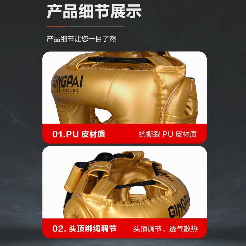 Cross Beam Enclosed Head Protection Nose Bridge Boxing And Fighting Helmet MMA Full Surround Training Protective Helmet Z251112