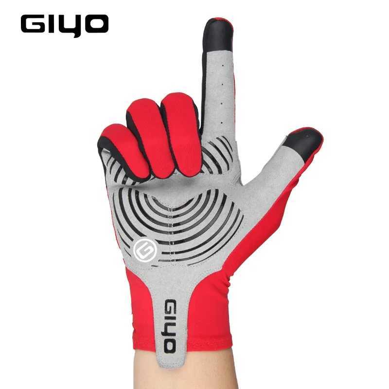 GIYO Touch Screen Long Full Fingers Gel Sports Cycling Gloves Women Men Bicycle MTB Road Bike Riding RacingC250412