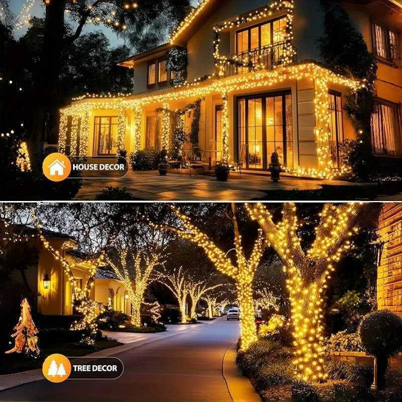 Outdoor Solar String Lights 30/100/200/300 LED Fairy Lights 8 Modes IP54 Solar Lights for Wedding Garden Christmas Decoration M251113