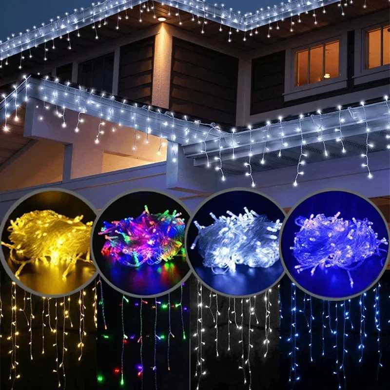 Fairy String Curtain Light LED 4x06m Holiday Light Garland for Patio Christmas Lights Outdoor Street Wedding Garden Decoration M251113
