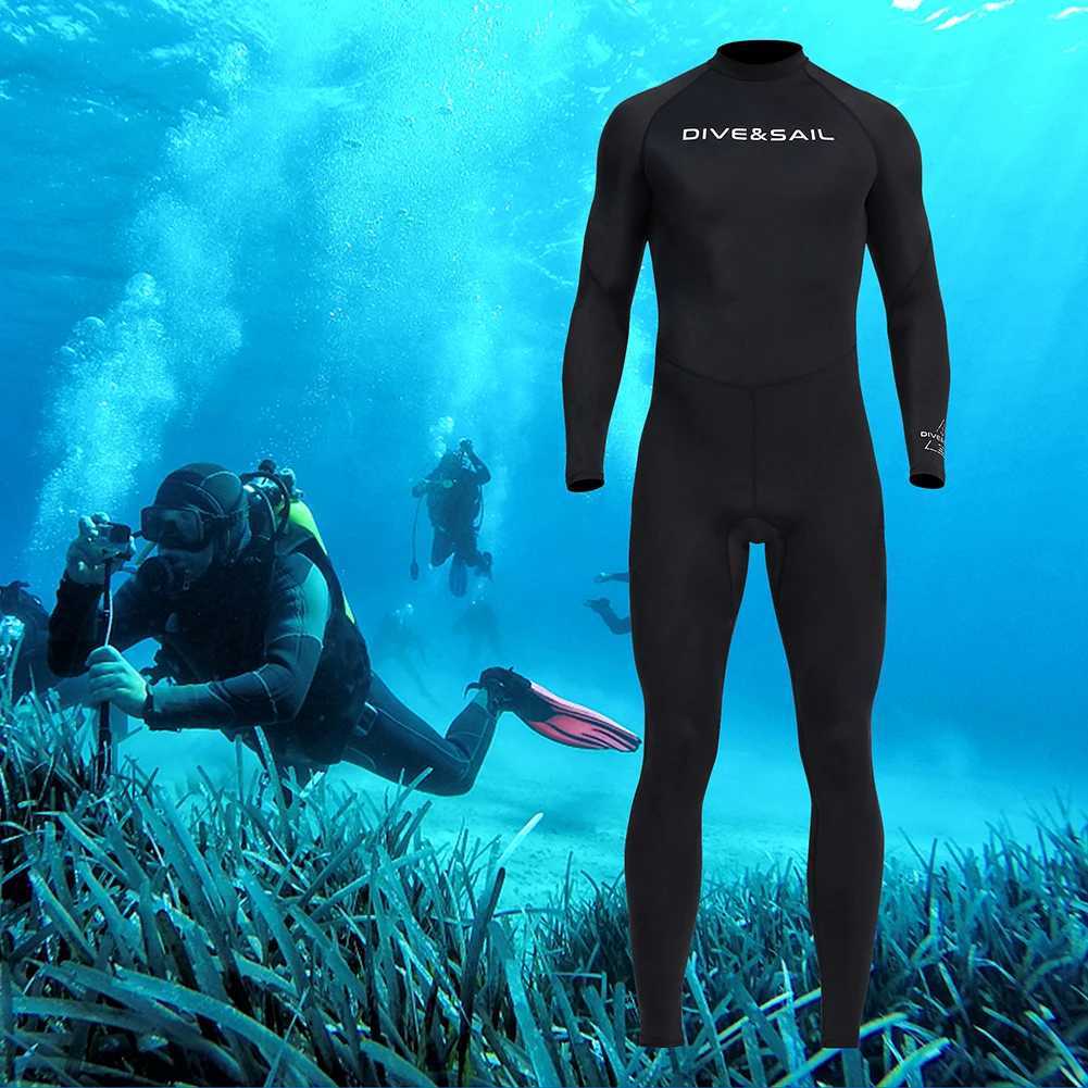 Wetsuit for Men Diving Clothes Sunscreen Snorkeling Surfing Swimsuit Warm Wetsuits Swimming Swimwear Full SuitW251113