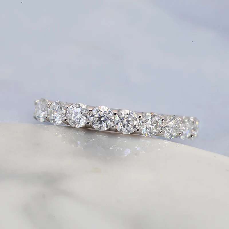 14k White Gold 0.9ctw CVD HPHT Lab Grown Diamond Engagement Ring for Women Round Excellent Cut Wedding Band Bride Anniversary
