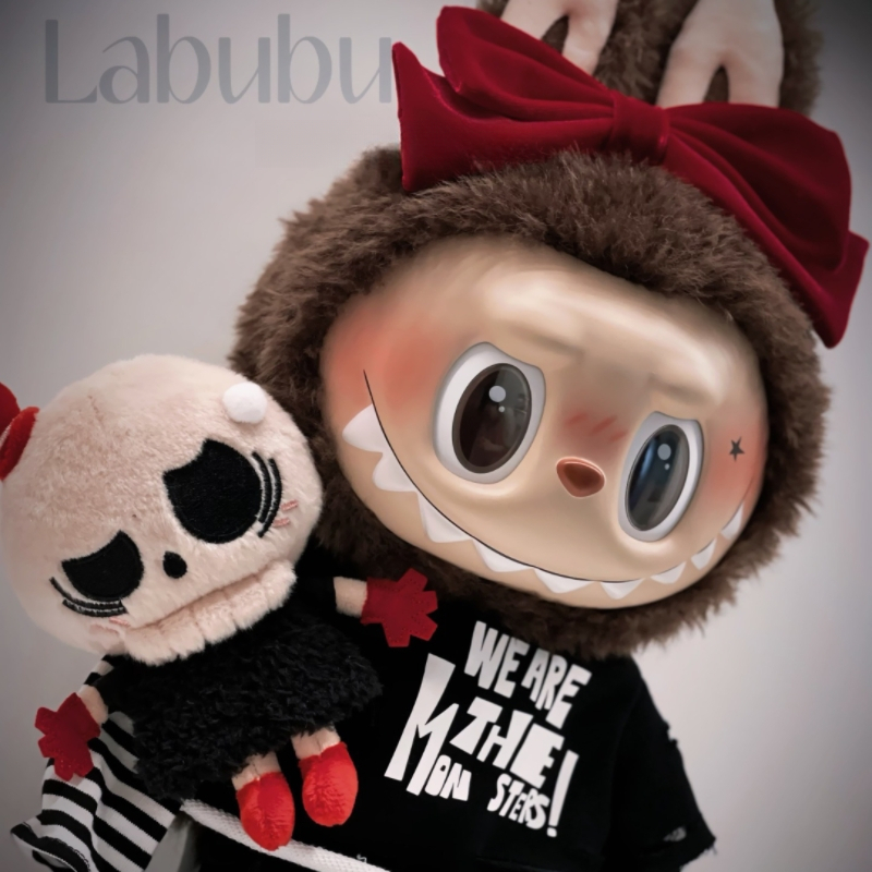 38Cm labubu Valentine's Day The Monsters Catch If You Like Me Trendy Garage Kit Collection Valentine Gift Zimomo A gift for the child PVC Figurin