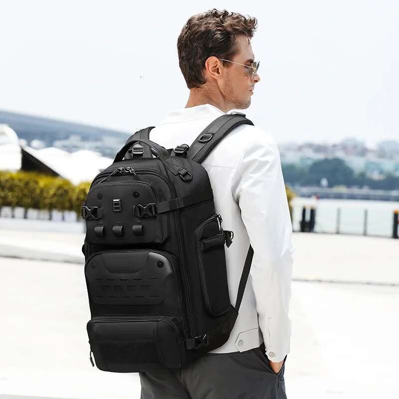 Ozuko 20Inch Outdoor Travel Pack Male Lage Multifunctional Backpack Large Waterproof 15.6Laptop Men Bag Mochila