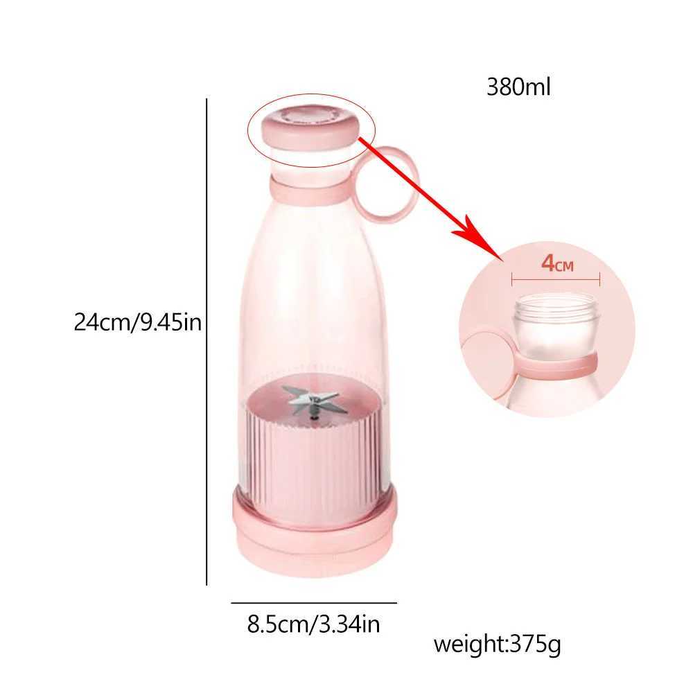 Rechargeable Mixers Fresh Fruit Juicers Blue/Pink Usb Portable Juice Bottle Mini Fast Electric Blender Smoothie Ice Maker C251113