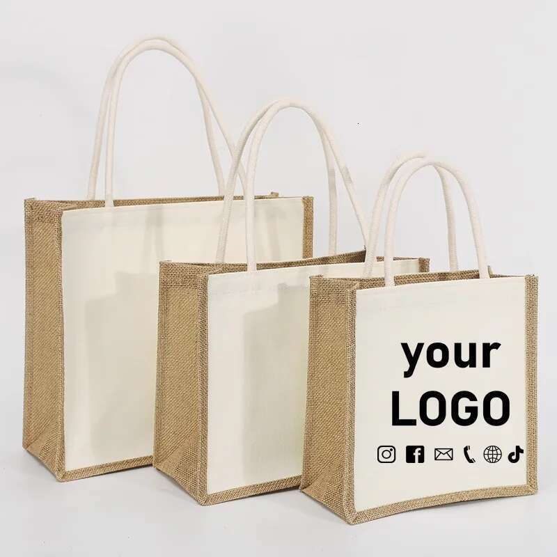 10 PCS Ed Tote En Shopping Bags, Student Shoulder Canvas Party Favor Bags DIY Custom