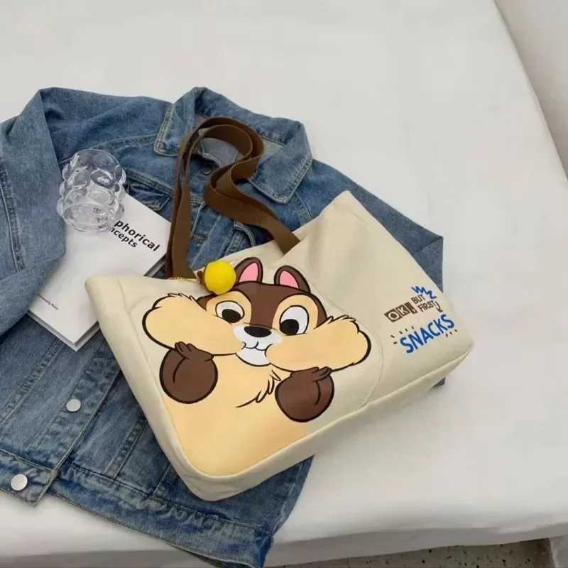 Disney Chichititi Cartoon Printed Large Capacity Womens Handbag Daily Travel Mummy Bag Fashion Casual Shoulder BagXJ250412