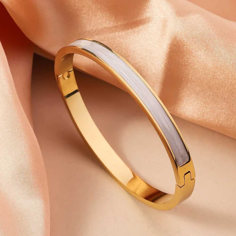 luxury Colored Drip Oil Stainless Steel Bracelets Women Fashion Jewelry Set Accessory K251113