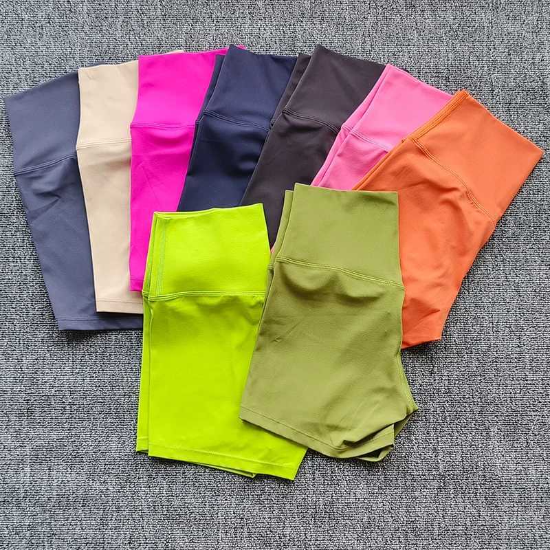 Womens yoga fitness shorts running bike womens legs fast drying breathable high waisted yoga shorts Y250412