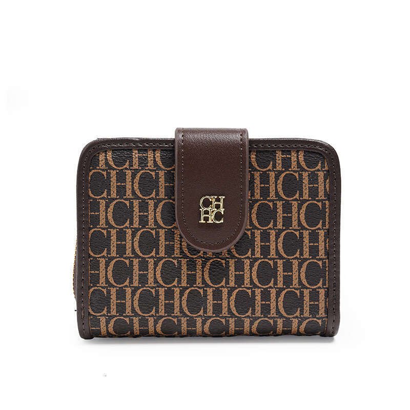 CHHC Women's Compact Card Bag Student Functional And Multi Slot Folding Short Zero Wallet