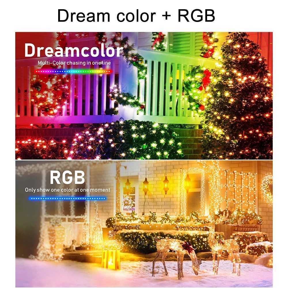 LED Fairy String Lights Waterproof DIY Color Changing Rainbow Christmas Lights for Wedding Party Decor Holiday Lighting W251112