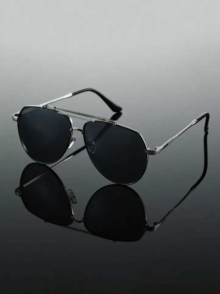 1PC Fashion Cool Pilot Metal Frame Women Sunglasses For Men Daily Life Shades Eyewear Accessories.C250412