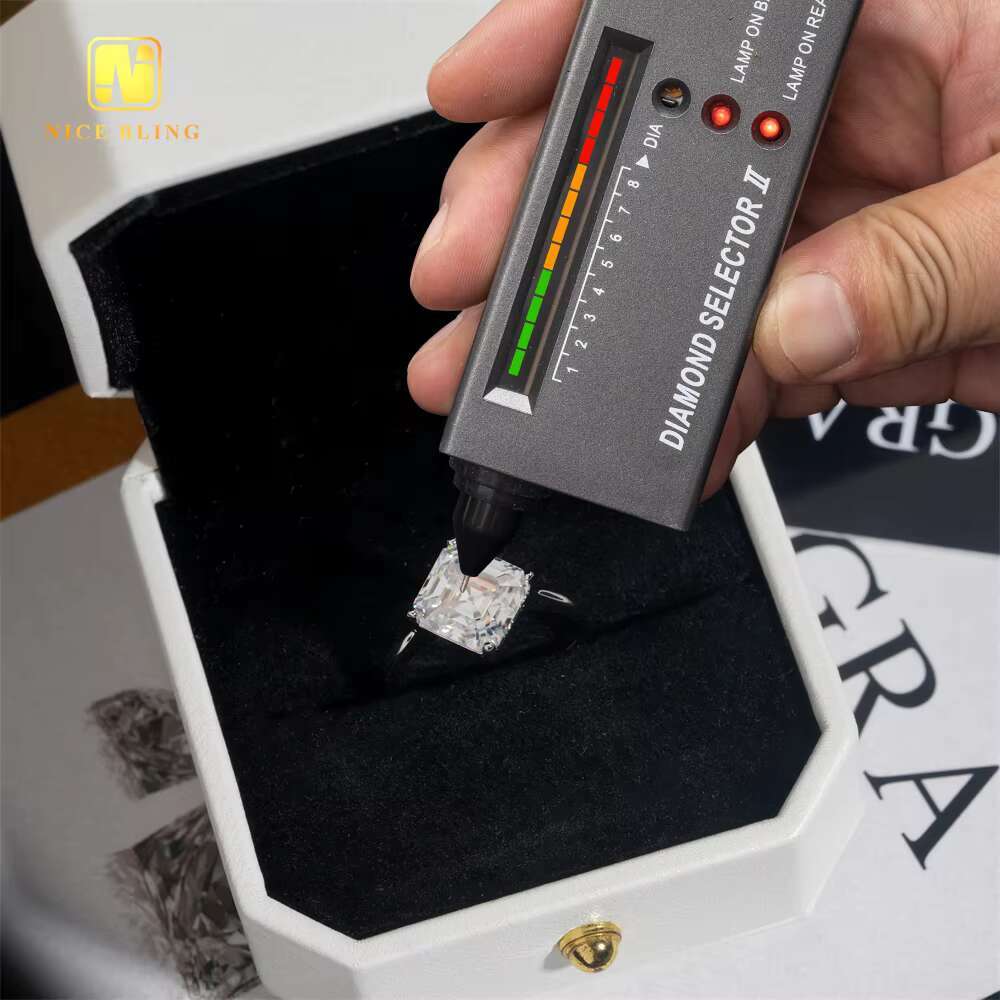 Cheap Price 3CT Asscher Cut Classic Wedding Ring 925 Silver VVS Moissanite Rings Jewelry Diamond Engagement Ring for Women