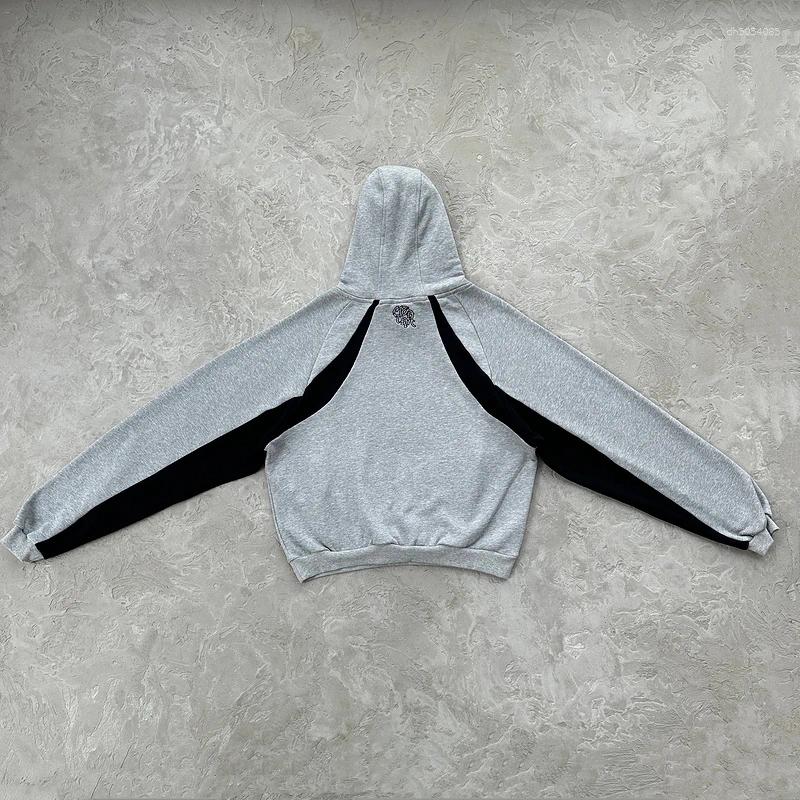 Men's Tracksuits Fashion Men Tracksuit Goth Aesthetic Retro Hoodies Embroidery Jacket Coat Pants High Street Casual Women Sportswear