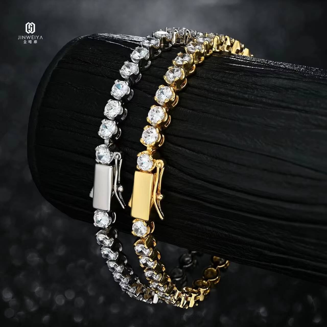 Classic 925 Silver 5A Moissanite Tennis Bracelet Manufacturer GRA Approved Perfect Gift for Couples