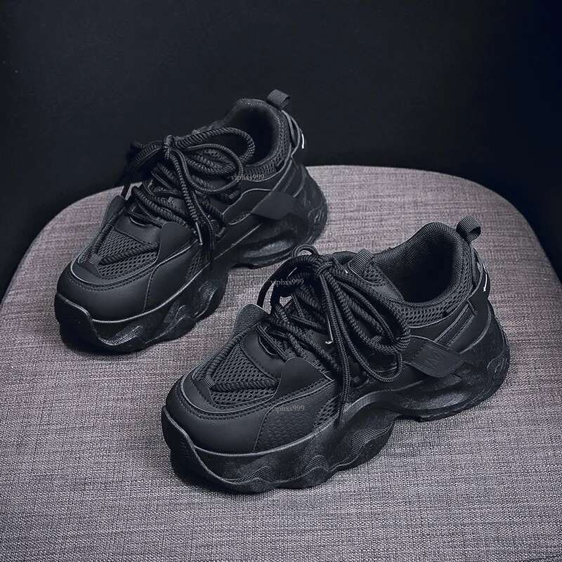 New Free Shipping Designer Shoes Ins Korean Version New Dad For Women Autumn Student Versatile Height Increasing White Casual Thick Soled Sports Shoes