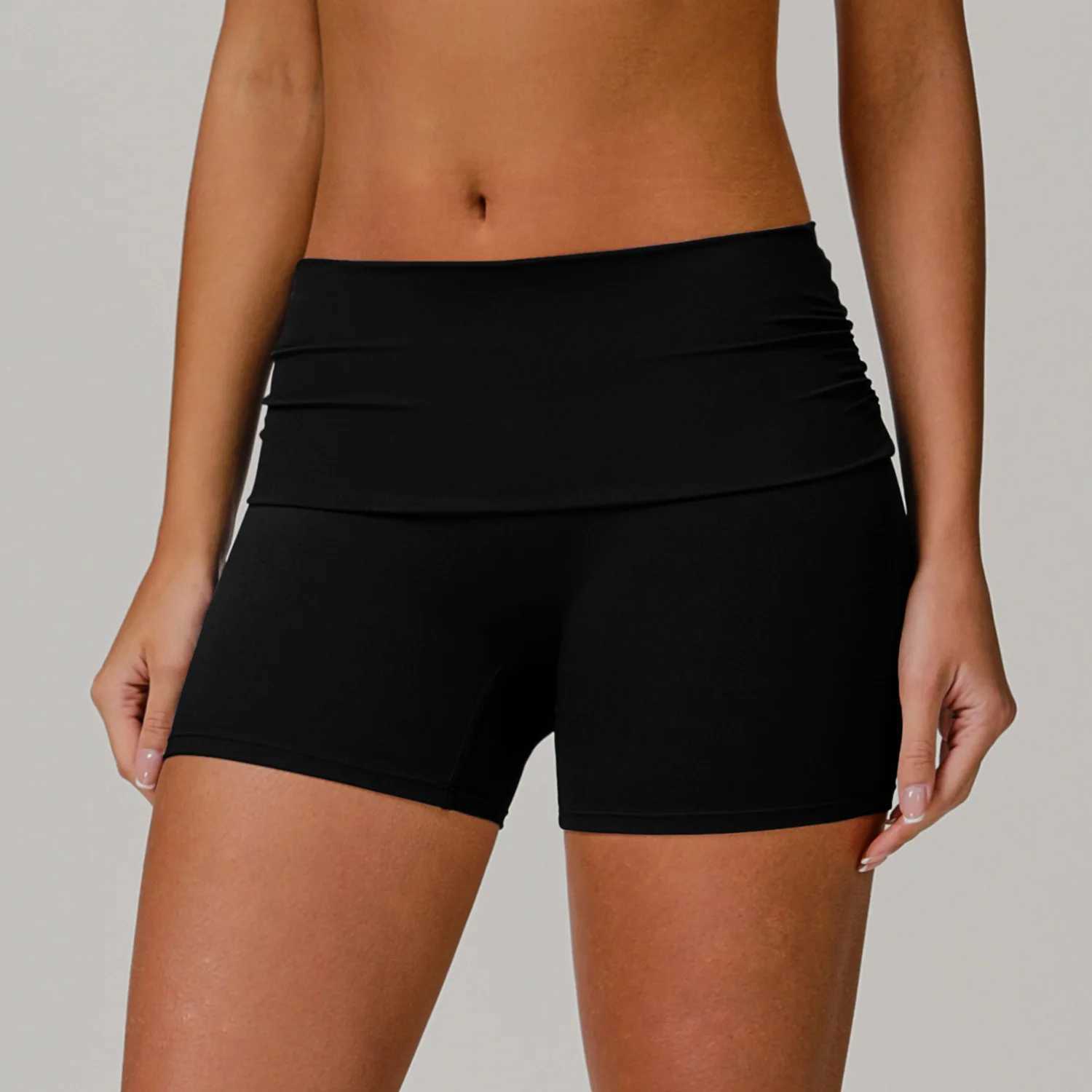 Yoga shorts for womens fitness high waist exercise cycling shorts yoga for hip enhancement yoga for running shorts for push ups sportswear Y250412