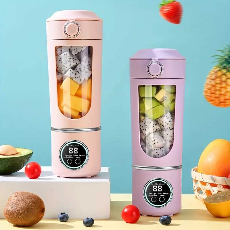 New Portable Juice Maker Blender for Shakes Smoothies 700ML Durable Juicers Steel Blades 2 In 1 Blender Bottle Smoothie Portable C251113