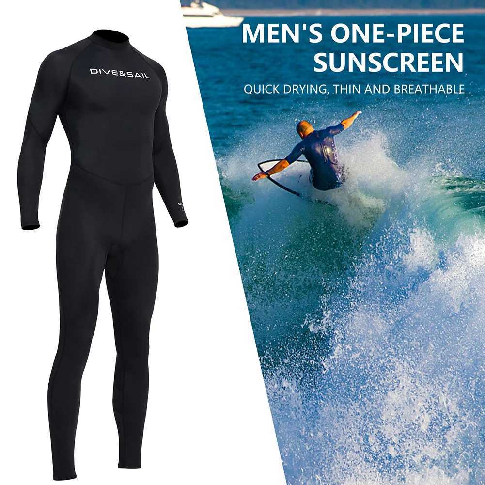 Wetsuit for Men Diving Clothes Sunscreen Snorkeling Surfing Swimsuit Warm Wetsuits Swimming Swimwear Full SuitW251113